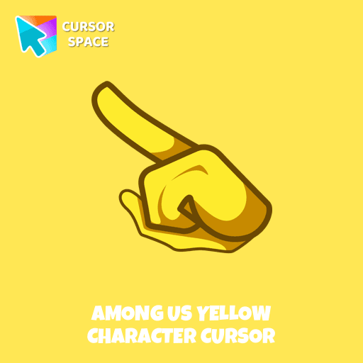 Among Us Yellow Character cursor arrow cursor